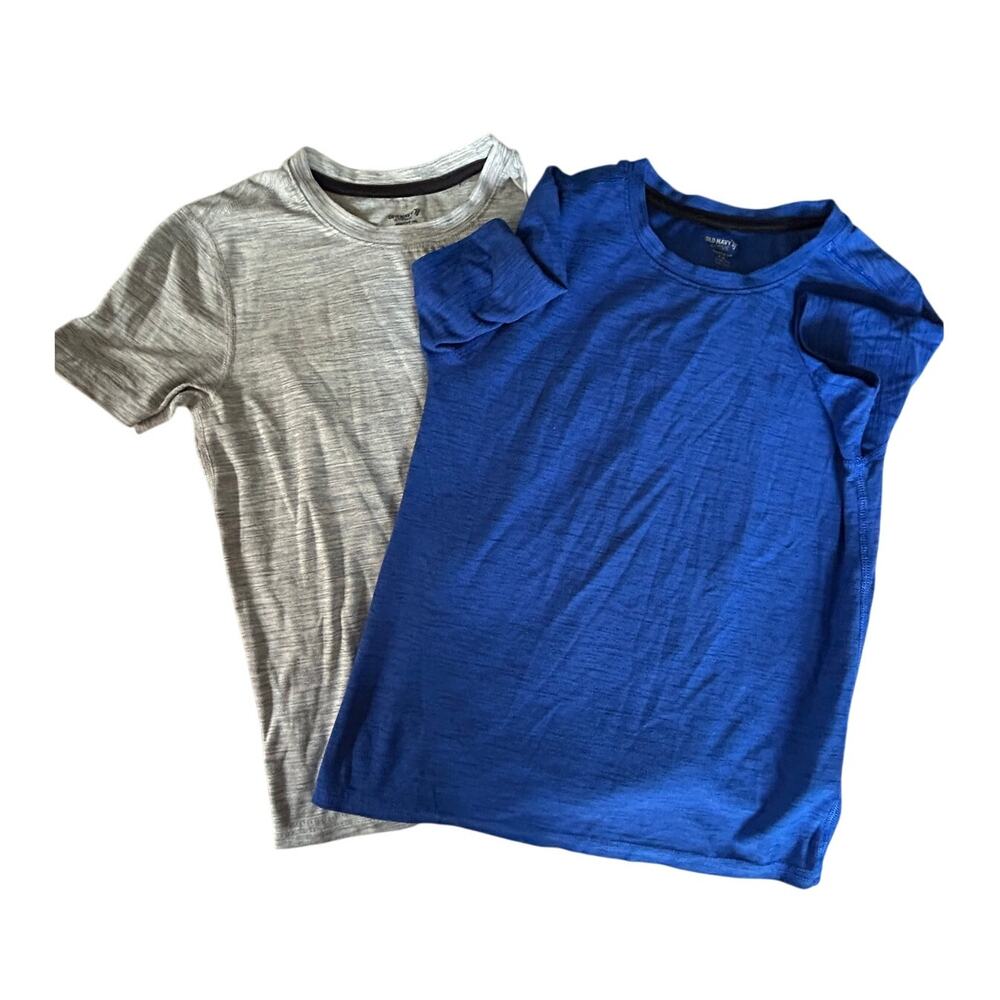 Old navy grey and royal blue shirts size 8